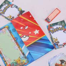 Miniso 1pc-140sheet Pokemon Pikachu Anime Pet Character Sticky Notes Diary Notebook, Tearable Adhesive Memo Pads, 2D Anime Birthday Gift, Convenient For Office, School, Home Message Notes, Best Gift For Pokemon Anime Fans - Royal Blue - View 3