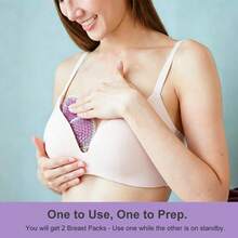 2 Packs Breast Therapy Packs With Soft Covers, Hot And Cold Breast Ice Pads, Breastfeeding Essentials Gift For Moms - View 4