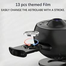 13-In-1 Galaxy Starry Sky Projector With Bluetooth Speaker, White Noise, 360° Rotating Starry Sky Light, Adjustable Ceiling Projection Lamp, Bedroom Decor Night Light, Ideal Gift - Galaxy Star Projector - View 8