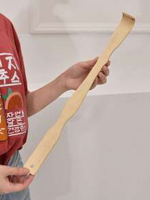 1pc Bamboo Itch Relief Massager, 2-In-1 Multifunctional Back Scratcher Massager, Suitable For Elderly, Waist And Surrounding Skin, Massage To Relieve Itching, Manual Massage Tool, Home Gift, Gift For Mother, Father, Grandfather - Bamboo Anti-itch Massager - View 6