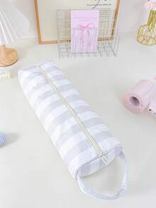 Fashion Striped Pattern Curling Iron Bag, Quilted Hair Dryer Storage Box, Straight Hair Stick Storage Bag, Waterproof Toiletries Bag, Makeup Handbag - Multicolor - View 15