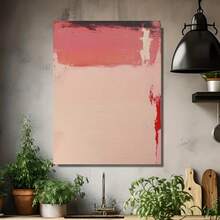 Cuadro Moderno Abstracto Sin Marco - Colores Vibrantes de Macaron y Pinceladas Audaces, Arte Texturizado para Sala, Comedor o Pasillo - Decoración Contemporánea para el Hogar - Enmarcado - Ver 4