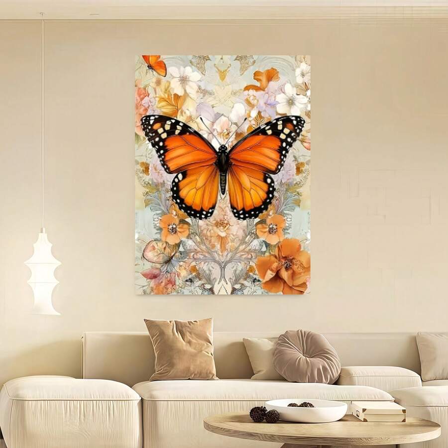 Enmarcado póster de vertical enmarcado - Caligrafía y pintura china vertical con temática primaveral, retrato vertical para espacios estrechos, / Decoración vertical para exteriores para el hogar, la oficina, el dormitorio - Obra de arte elegante con caracteres chinos, - Enmarcado - Ver 1