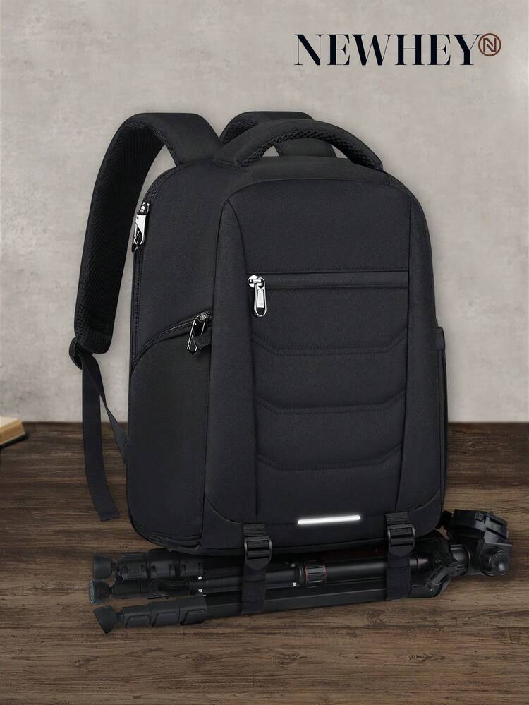 NEWHEY プロ仕様 DSLR カメラバックパック、14/15.6インチ 防水ラップ