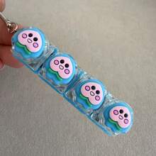 1pc Multi-Key Keycap Stress Relief Keychain - 4/9 Keys Clicker Toy, Adult Stress Relief, DIY Keyboard Style Fidget, Focus And Fun - Color - View 8