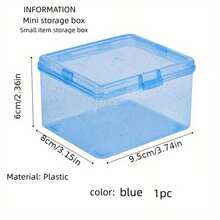 1pc Multi-Functional Flip-Top Storage Box, Suitable For Jewelry, Cosmetics, Samples, Small Tools Etc. Dust-Proof Storage Box, Modern Design, Plastic Household Organizer, Desktop Display Storage, Sample Box - Multicolor - View 11