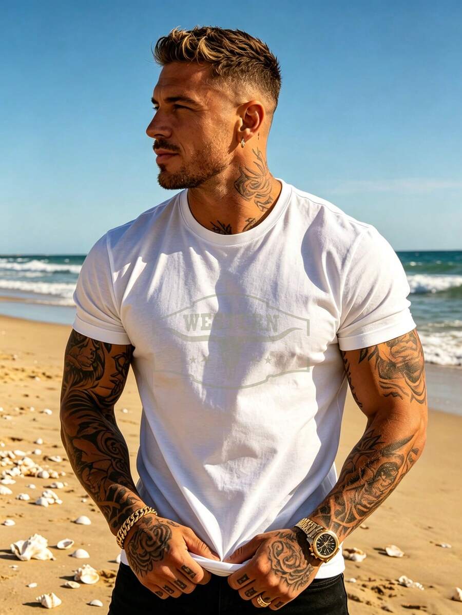 Men T-Shirts - White - View 1