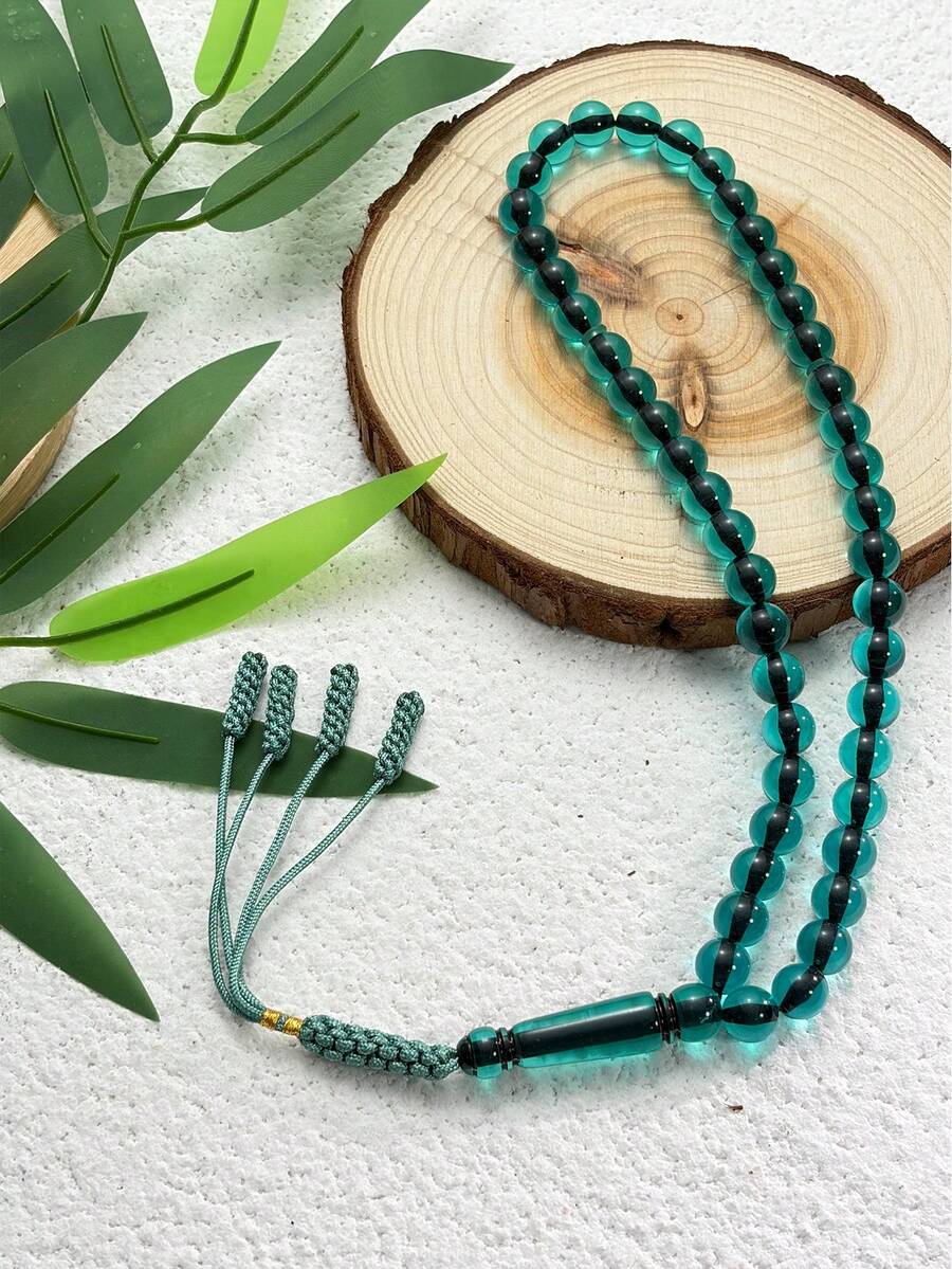 1pc Muslim 45 Beads Four-Tassel Braided Prayer Beads Tasbih Prayer String - Multicolor - View 1