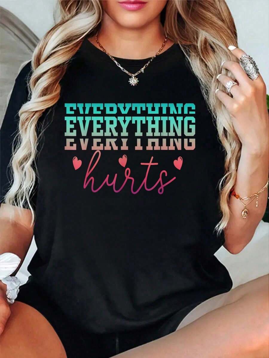 Women T-Shirts - 黑色 17 - 查看 1