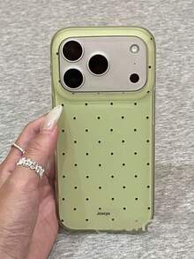 可愛多巴胺糖果色波點圖案手機殼，適用於 iPhone 17 Pro Max 17 Pro 16 15 Pro 15 Pro Max 14 Pro Max 13 Pro 13 Pro Max 14 Pro 15 Plus 16 Plus 14 Plus，可愛防震保護殼禮物 - 青檸綠 - 查看 3
