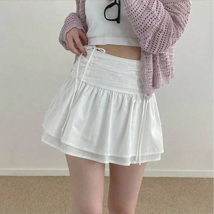 Women Skirts - White - View 1
