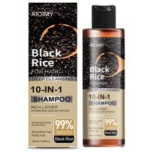 Xioimy 100ml 黑米洗髮精，強化髮質、防止斷裂、呵護脆弱髮絲、深層清潔、保持髮絲柔軟滑順亮澤，含多種天然護髮成分，泡沫豐富、深層清潔頭皮、瞬間滑順、強化髮根、長效保濕控油、撫平毛躁，告別乾枯分叉，適合所有髮質 - 洗髮水 - 查看 12