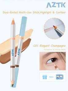 AZTK Dual-Ended Multi-Use Aegyo Sal Liner Pencil - C01 - View 1