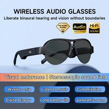Lunettes intelligentes 6.0 style 2026 avec écouteurs HIFI sans fil, double haut-parleur, commande tactile, recharge USB Type-C, idéal pour la musique et les appels, écouteurs sans fil,Lunettes modernes,Connectivité sans fil, écouteurs sans fil, pour cadeau d'été - Voir 12