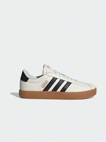 Adidas 中性款 VL COURT 3.0 運動休閒低筒滑板鞋 IH6574 - 米色 - 查看 2