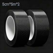 3 Rolls Of Carbon Fiber Car Protective Film – Multi-Functional Adhesive For Car Door Edges, Trunk Lids, Rear Bumpers, Side Mirrors – Waterproof And Vehicle Protection Adhesive Strips. - A - View 12