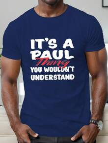 Camiseta de manga corta para hombre de verano - Este el estilo de Paul - Blanco - Ver 2