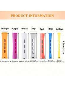 10pcs Heatless Curling Rod Set, Long Curling Rod DIY Cold Perm Rods Hair Roller Hair Styling Tools, Suitable For Natural Hair Perming Rod Set, Plastic Cold Perm Rods, Suitable For Women Teen Girls DIY Hair Styling Tools, Can Create Various Curly Hairstyles, Reusable DIY Solution, Create Salon-Quality Curls At Home (Multiple Colors And Sizes Available) - Multicolor - View 9