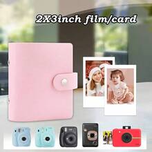 lbum de fotos de 52 bolsillos para pelcula instantnea Fujifilm , Snap, Z2300, cmaras instantneas SocialMatic e impresora instantnea Zip Rosa, 1 Packs - Rosa + 1 Paquetes - Ver 3