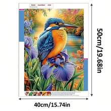 1 Set Handmade 5D DIY Diamond Painting Kit, Canvas Wall Art Suitable For Home Bedroom Entrance Study Bathroom Decoration, Holiday Gift - View 5