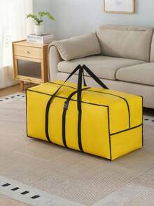 Extra Large Moving Storage Bag, Thickened Waterproof Organizer Bag With Reinforced Handles, Durable Woven Fabric Large Travel Bag, Suitable For Clothing, Bedding And Household Items, Moving, Travel And Seasonal Storage Large Capacity Tote Bag, Tear-Resistant And Easy To Clean - Multicolor - View 2