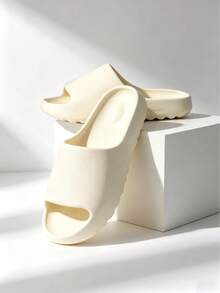 Unisex Indoor Home Slippers, Men's EVA Outdoor Beach Sandals - Beige - View 1