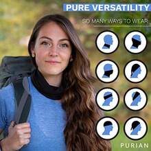 Authentic Bamboo Neck Gaiter, UPF 50+ Lightweight Breathable Mask For Sun UV And Dust Protection Black - As Pic - View 5