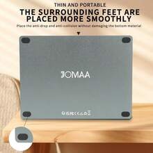 JOMAA USB 隨插即用有線觸控板，支援多重手勢，適用於 Windows7/8/10/XP，超薄便攜鋁合金觸控板滑鼠，適用於電腦/桌機/筆電-黑色/銀色 - 查看 5