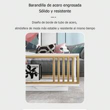 Modern Coffee Tables Side Table 100cm Coffee Table - White - View 5