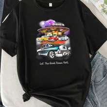 1pcs0022- New Summer T-Shirt With Bingo Design, Funny, Queen Of The Game, Gift For Women, Crew Neck T-Shirt, Oversize Fit, 100% Cotton - 黑色13 - 查看 1