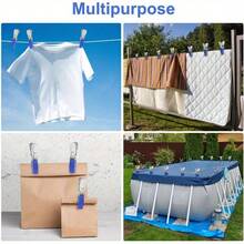 Swimming Pool Cover Clips, Strong Windproof Clips, Suitable For Swimming Pools, Drying Clothes, Quilts And Other Multi-Purpose Clips, Durable Windproof Fixing Device For Securing Swimming Pool Covers - Multicolor - View 5