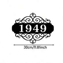 Custom Metal Address Plate/Personalized Door Number Plaque/Outdoor Metal Sign/Housewarming Gift, 5 Sizes Available! - Black - View 19