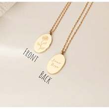 Gold Birth Flower Necklace, Birthday Gift Necklace, Birthday Necklace for Women, Birthday Gift for Mom, Floral Necklace, Flower Necklace, Floral Pendant, Birth Month Flower Necklace, Chapado en oro, Sin gemas. - como en la imagen - Ver 5