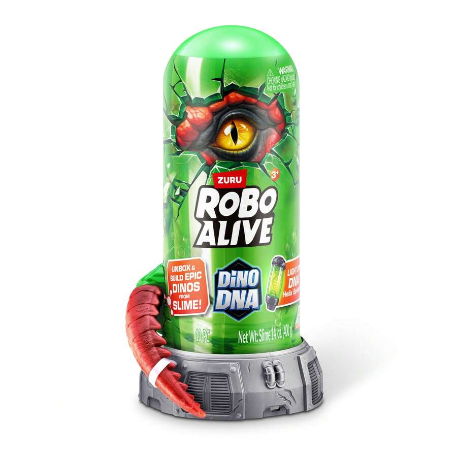ZURU Robo Alive Dinosaur DNA (T-Rex) 發光恐龍玩具，驚喜開箱（隨機）
