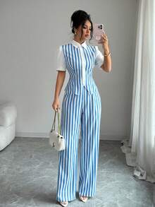 Azul y blanco
