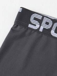 Tween Boy Letter Print Casual Daily Boxer Briefs 4pcs/Pack - Multicolor - View 4