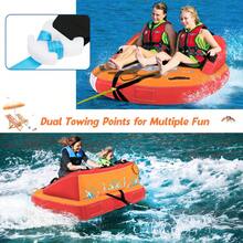 2 Person Inflatable Towable Tube For Boating With Backrest And Handles - 2 Person - View 9