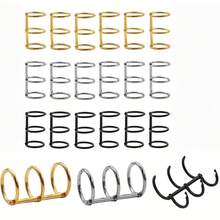 20 piezas de clips de anillas metálicos plateados de 0.8 pulgadas de diámetro interno - perfectos para cuadernos, álbumes de fotos y diarios de viaje DIY, esencial para volver a la escuela - Plateado - Ver 5