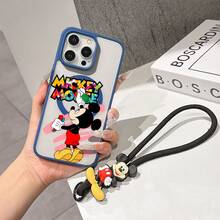 This Disney Mickey Mouse Pattern Lanyard Phone Case Features A Strong Magnetic Closure And Full Coverage Of Acrylic And TPU Material. It's Shockproof, Lightweight, And Suitable For IPhone17/16/11/13/15/15 Plus/15 Pro/15 Pro Max/12/14 Pro Max/11 Pro Max/12 Pro/12 Pro Max/13. It's A Popular Birthday Gift, Business Gift, Durable, Stain-Resistant, And Fingerprint-Resistant New Phone Case For Men And Women. It Also Includes A Mickey Mouse Phone Case And Mickey Mouse Doll Bracelet. Compatible With SamsungGalaxy S20, S21, S22, S23, And S24 Series. It's The Perfect Gift For Friends And Family. This Stylish Phone Case Is Fun, Lightweight, And Durable. IPhone17 Pro Max Phone Case, Minnie Phone Case. - Hồng - Xem 7