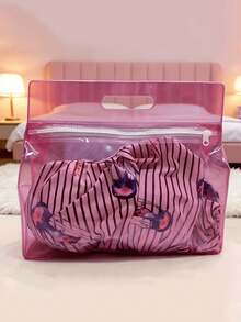 1/2 PCS Tas Renang Tahan Air EVA, Kantong Pemisah Kering & Basah Transparan dengan Resleting untuk Menyimpan Perlengkapan Mandi dan Pakaian Renang, Cocok untuk Pantai, Kolam Renang, Gym, Perjalanan dan Liburan - Tas penyimpanan perjalanan - View 5