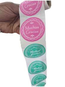 Creative Mariu 100 Stickers Of 5 Cm, Thank You Very Much, Assorted Colors - 100 Pieces - View 3