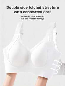 3pcs/Pack Bra Wanita Tanpa Jahitan, Ringan & Nyaman, Tanpa Kawat, Cocok Untuk Pemakaian Sehari-hari Dan Bepergian - MultiWarna - View 7