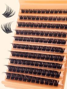 120 pestañas individuales, libro de pestañas, pestañas postizas en racimo, extensión de pestañas DIY, pestañas postizas en racimo, pestañas postizas individuales, pestañas postizas, pestañas naturales vs pestañas gruesas, pestañas en racimo DIY, pestañas coreanas, pestañas de Medusa, pestañas de ángel - L - Ver 5