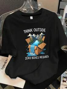 Halloween Graphic T-Shirt - Black - View 1