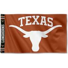 College Flags & Banners Co. Texas Longhorns Bold Logo Premium Flag - A - View 1