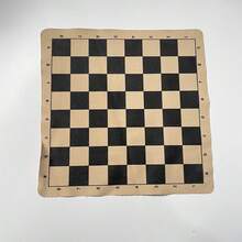 Easytoday 28cm/11inch And 34cm/13.4inch And 43cm/16.9inch Foldable Square Chess Game Or Foldable Checkers Game Portable Separate Chessboard - Khaki - View 6