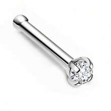 1/4件低過敏鼻環，18K鍍金I型鼻釘穿刺飾品，1.5mm/2mm/3mm立方氧化鋯鼻環，軟骨耳環，適合女性，度假風身體穿刺配件 - 鼻釘 - 查看 19