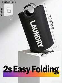 1pc Foldable Reinforced Handle Storage Basket, Durable Fabric Storage Box, Suitable For Bedroom, Closet And Laundry Room, Easy To Fold And Store When Not In Use, Suitable For Wedding Party, Home Decor, Graduation Gift, Birthday Party, Room Decor - Multicolor - View 10