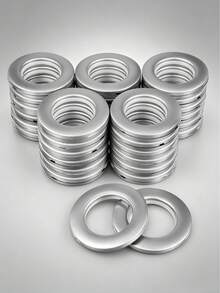 10pcs Roman Style Plastic Curtain Rings, Easy To Install And Replace Perforated O-Shaped Rings, Low Noise Nano-Grade Plastic Buckle Rings, Durable And Smooth Sliding Design, Curtain Accessories, Home Decor, Suitable For Heavy Curtains And Roman Style Curtains - Multicolor - View 2