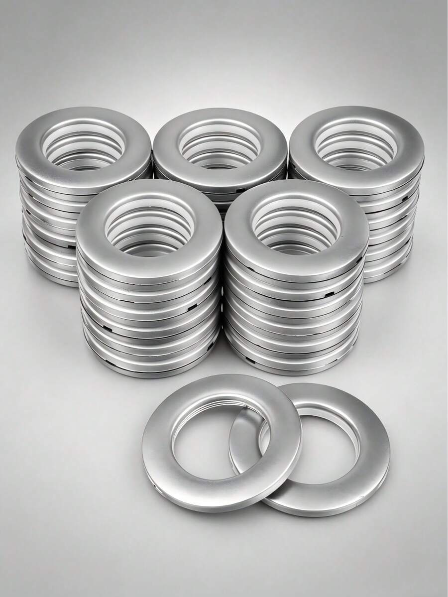 10pcs Roman Style Plastic Curtain Rings, Easy To Install And Replace Perforated O-Shaped Rings, Low Noise Nano-Grade Plastic Buckle Rings, Durable And Smooth Sliding Design, Curtain Accessories, Home Decor, Suitable For Heavy Curtains And Roman Style Curtains